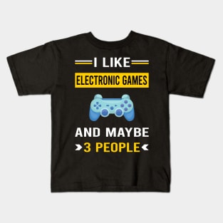 3 People Electronic Game Games Kids T-Shirt
